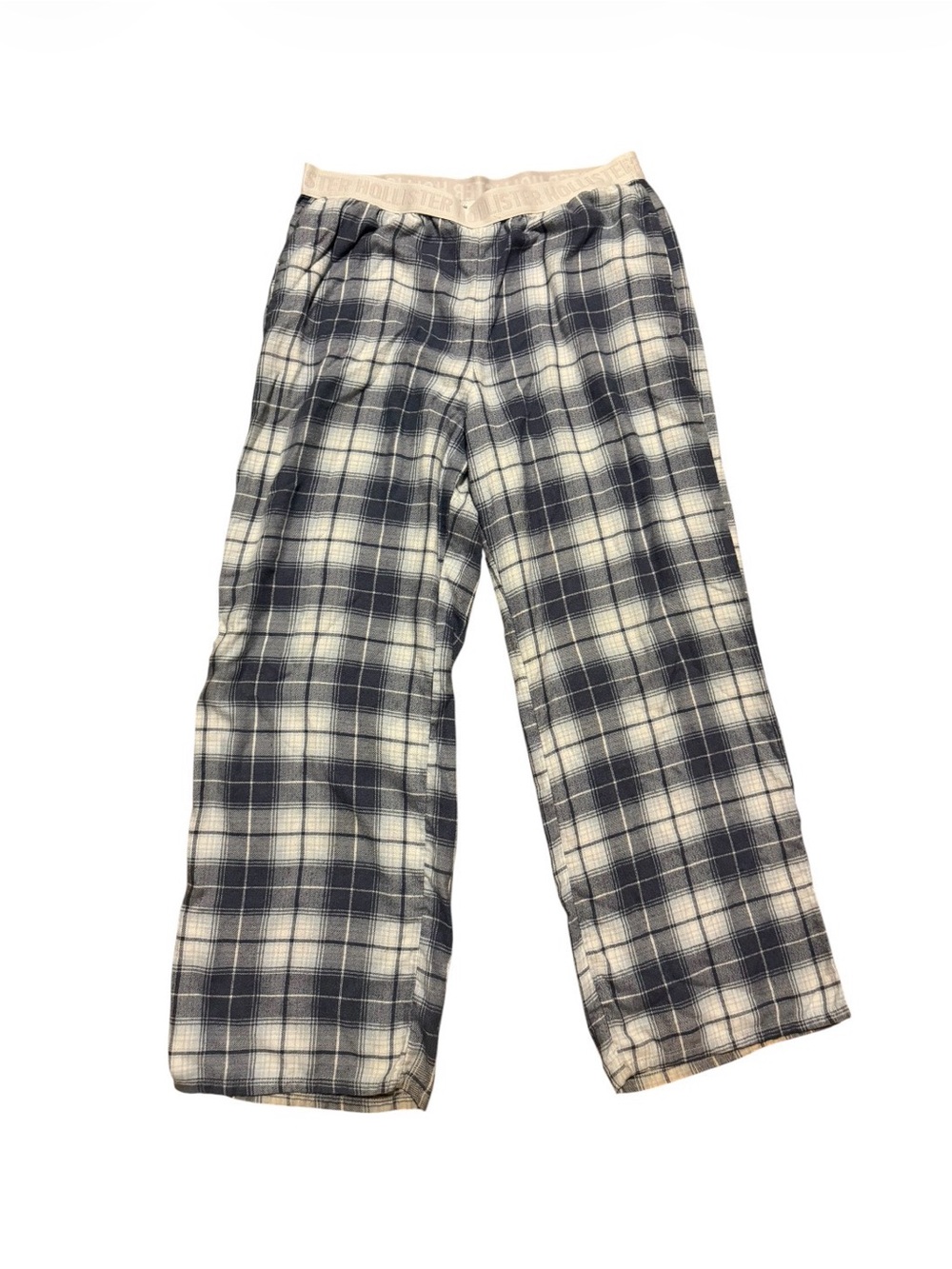Blue and White Plaid Lounge Pants
